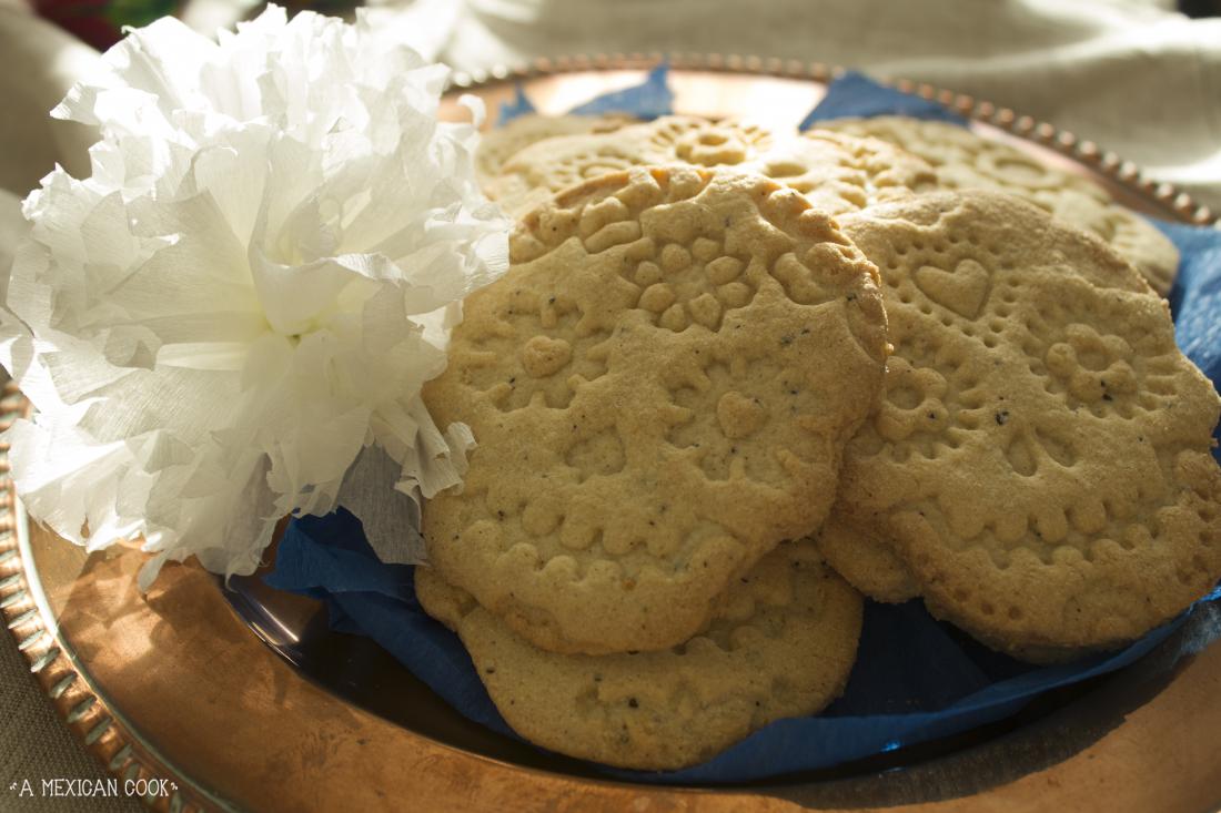 Spooky Blue Masa & Coffee Cookies