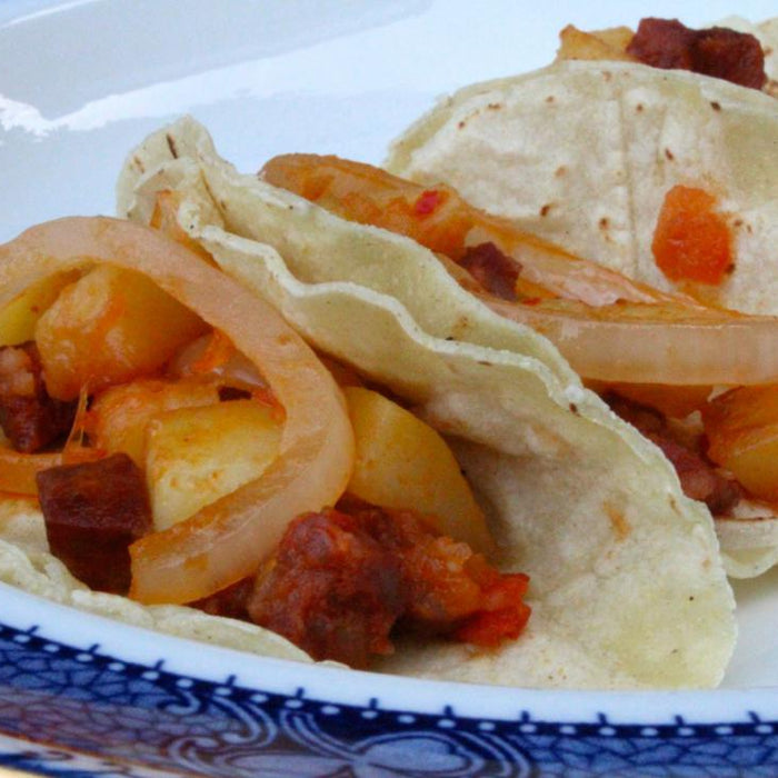 Potato & Chorizo Tacos