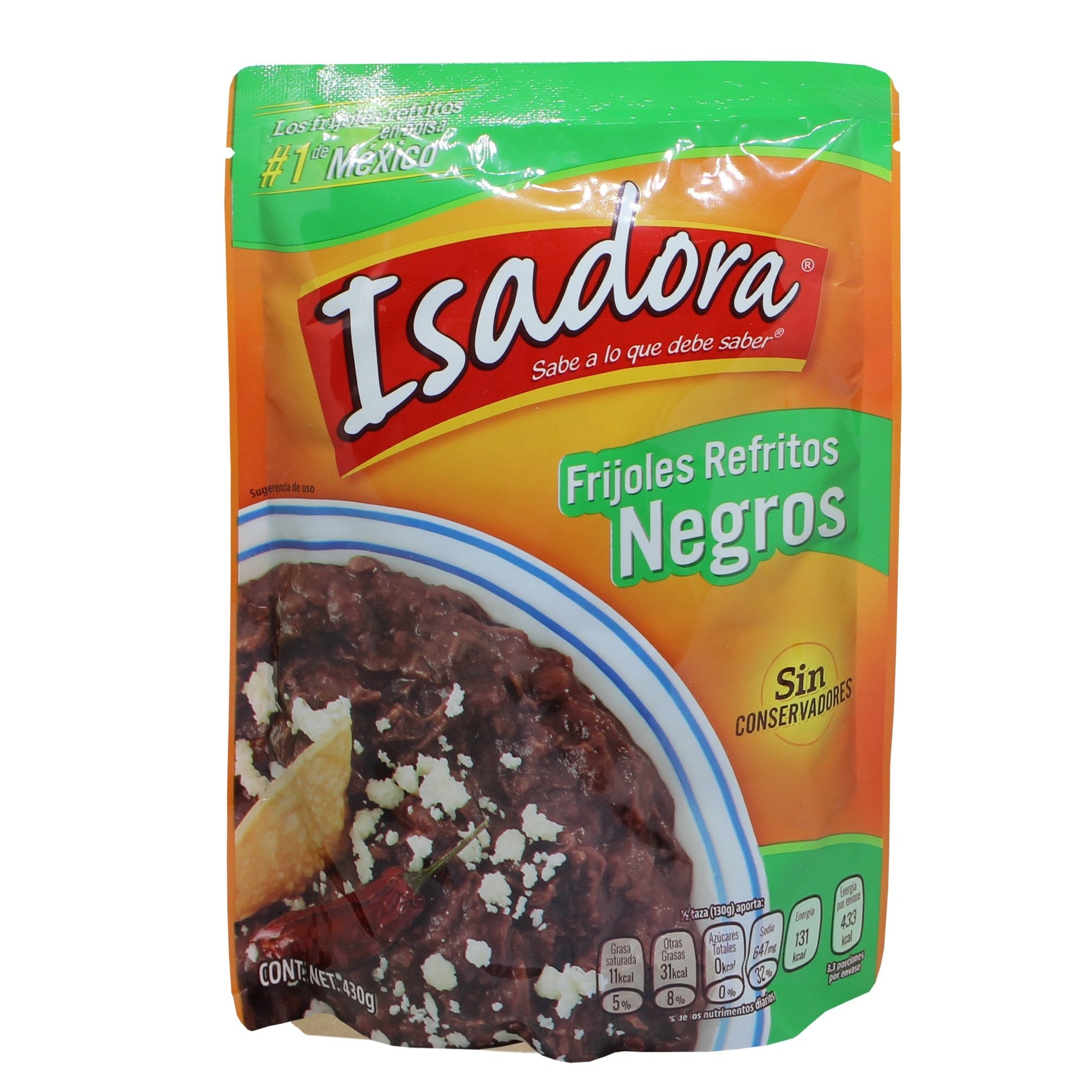 Refried Black Beans, Isadora