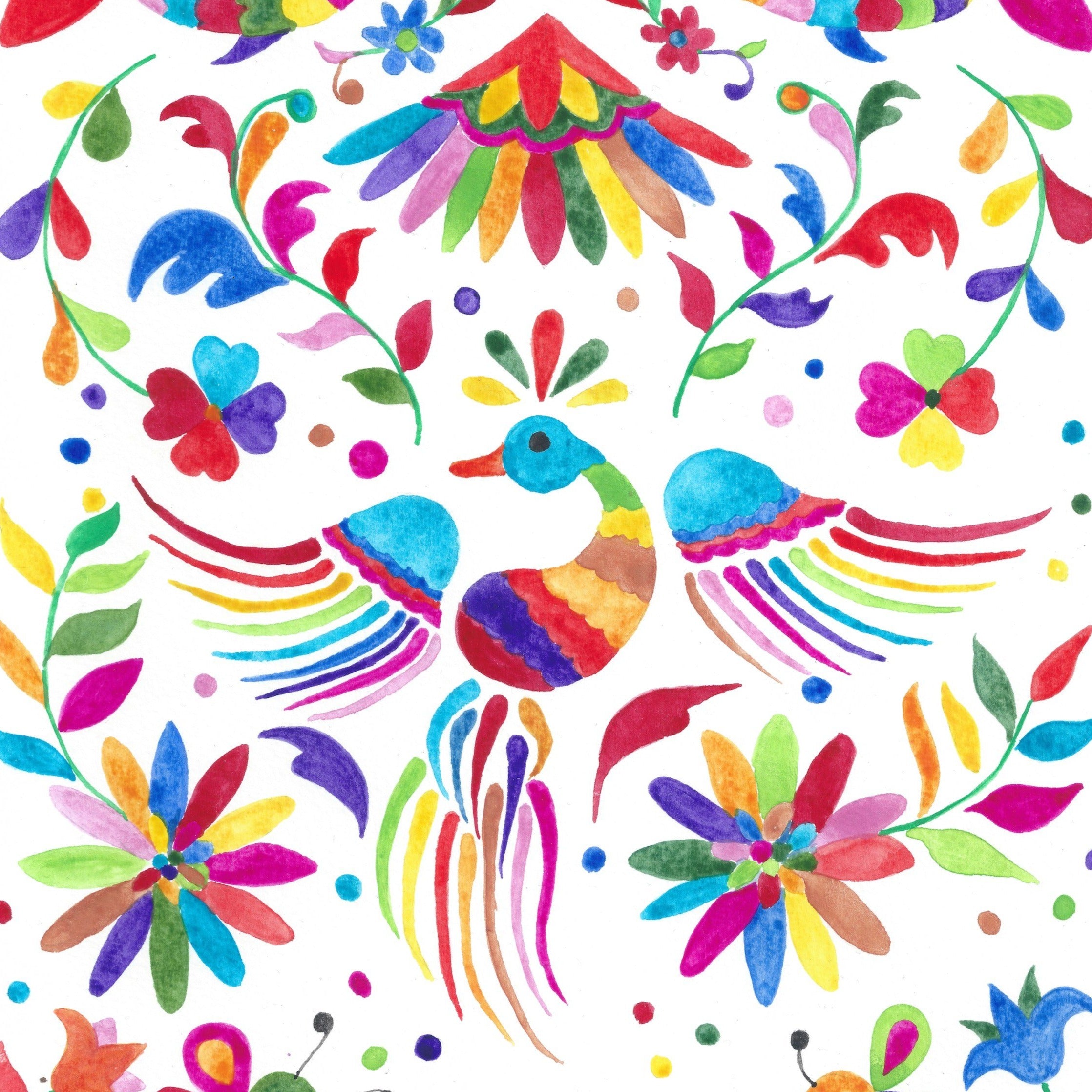 Otomi Watercolour Print