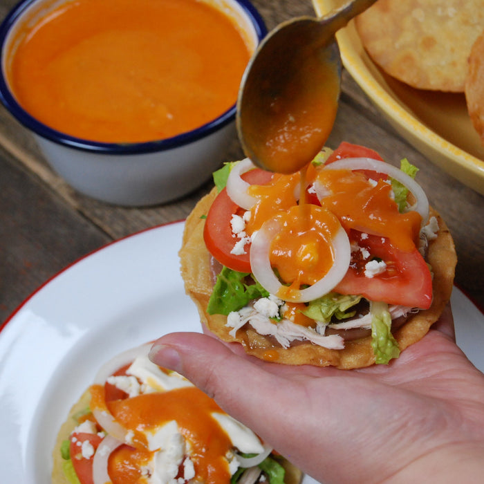 Chicken Tostadas