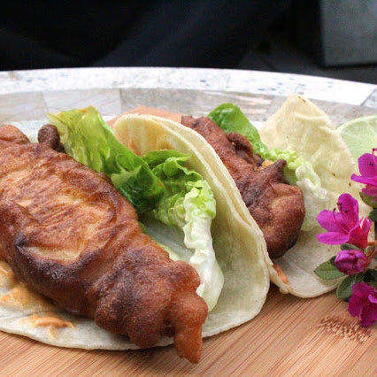 Boozy Chipotle Fish Tacos