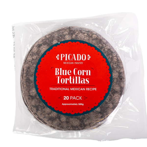 Picado Blue Corn Tortillas, 20 Pack