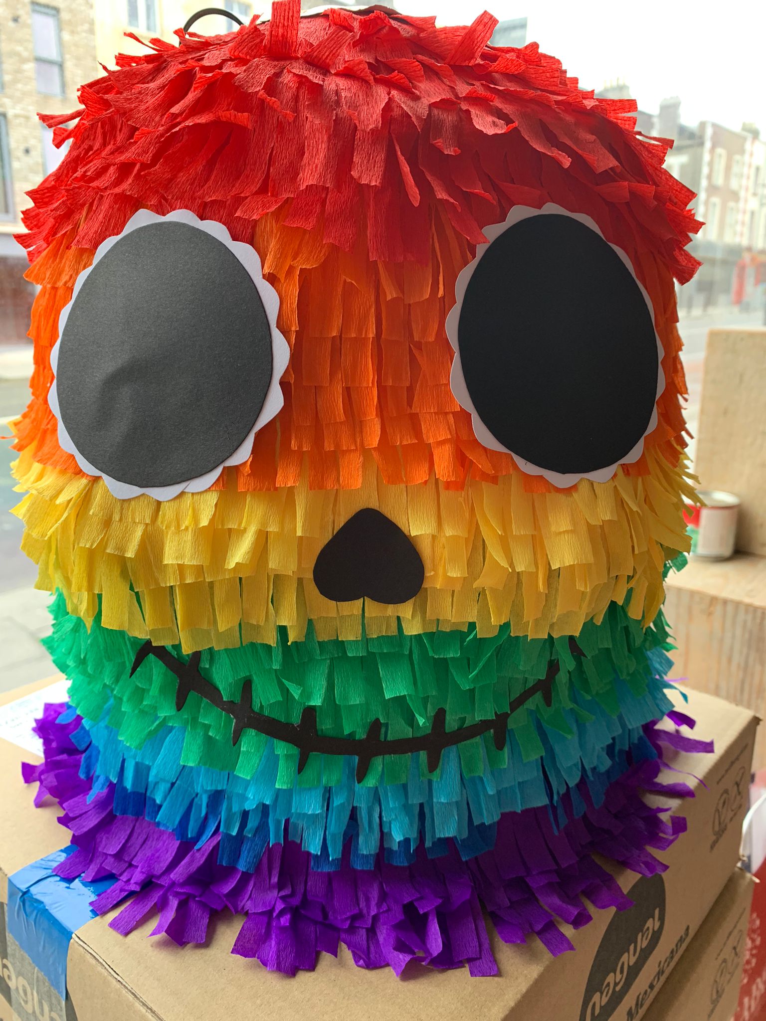 Rainbow Design Drum Piñatas
