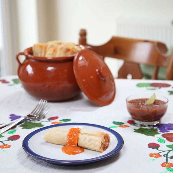 Tamales with Salsa