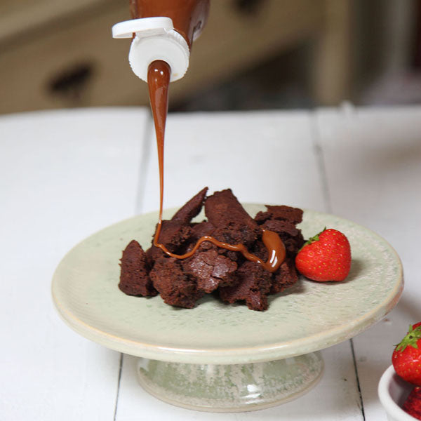 cajeta quemada over brownies
